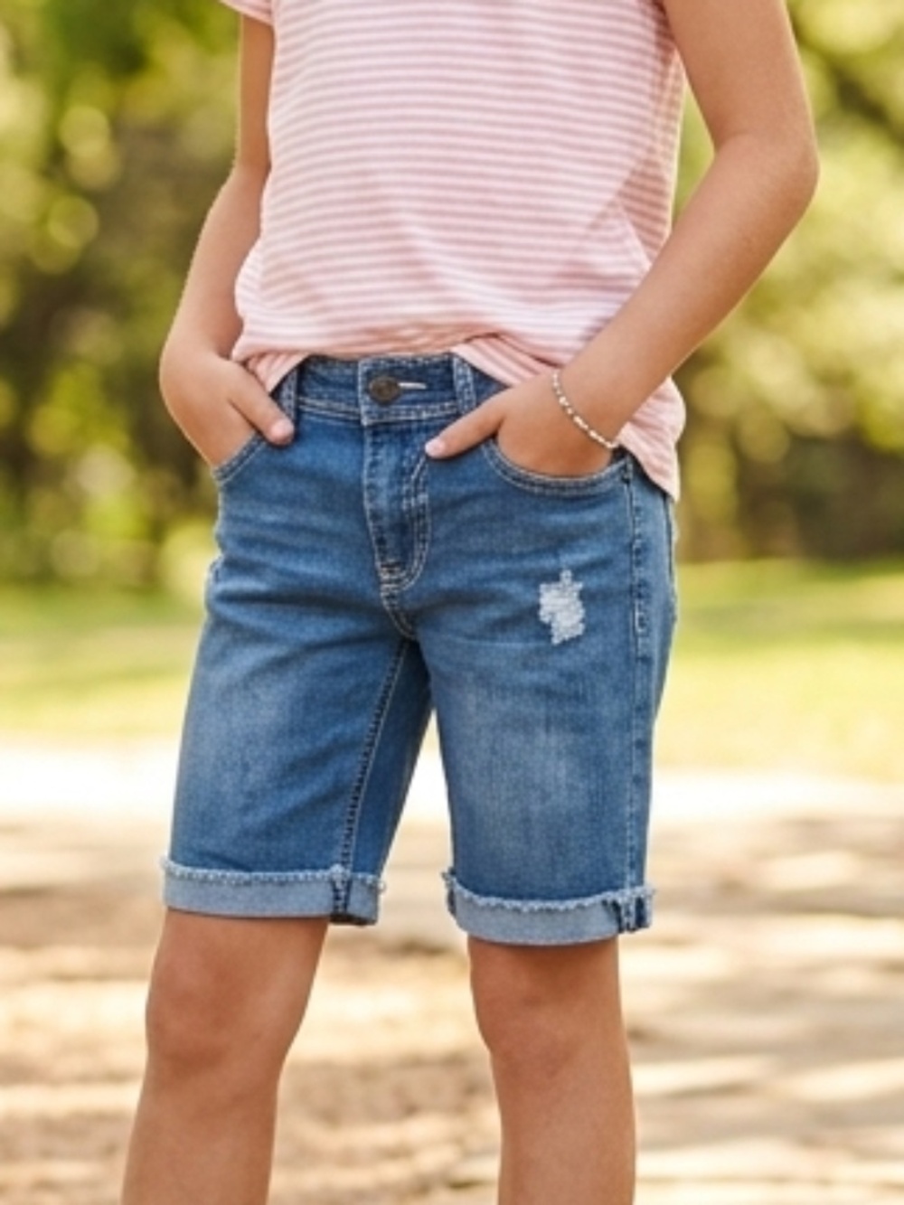 Tommy Bahama Juniors Blue Denim Shorts